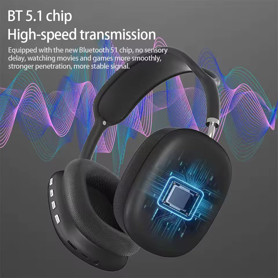 Wireless Bluetooth Headset Outdoor Sports Gaming Wireless Headphones with Mic Noise Cancelling Earbuds Bluetooth Earphones