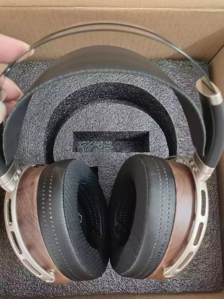 Hifi 50mm Headphone Housing Wood For 40mm 50mm 52mm 70mm Headset Diy Over Earphone Case With 3.5mm Jack interface On Sale 1pc