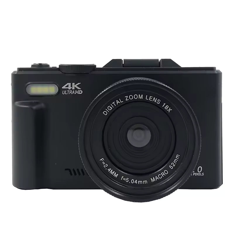 64MP 18X Digital Zoom 4K Camera for Photography Video Vlogging Camcorder for YouTube Blog 3'' Flip Screen Selfie Webcam Cameras