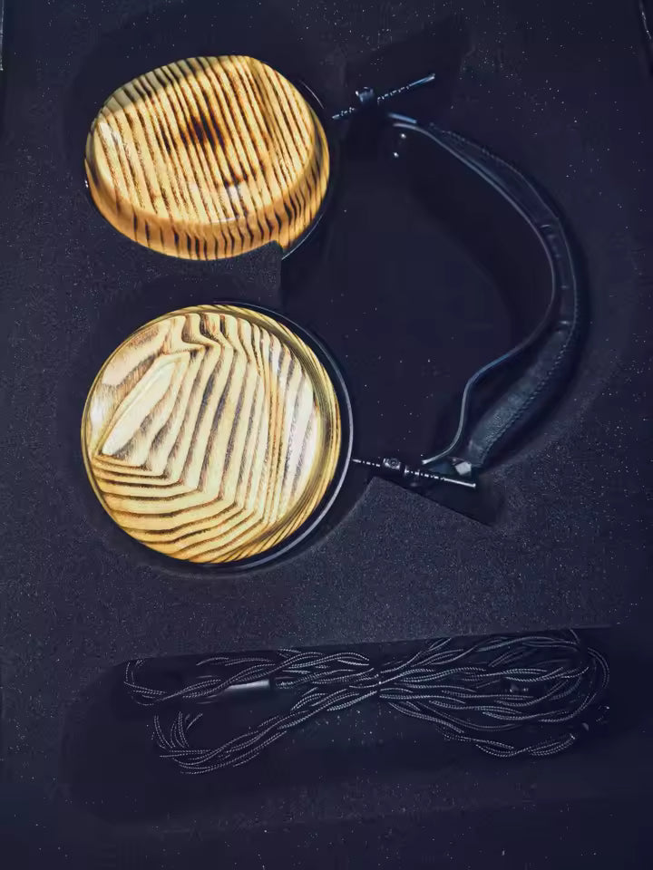 Geekyaudio Shadow K Hifi Music Monitor Studio Full Size Closed Back Audiophiles Headphones Earphones ZMF Caldera