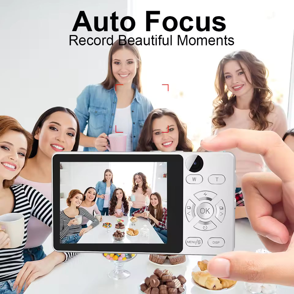 Vandlion A61 Digital Camera Selfie Mode 2.8" TFT High Score LCD Screen 4K Video Recording 2000mAh Large Battery Capacity Cam