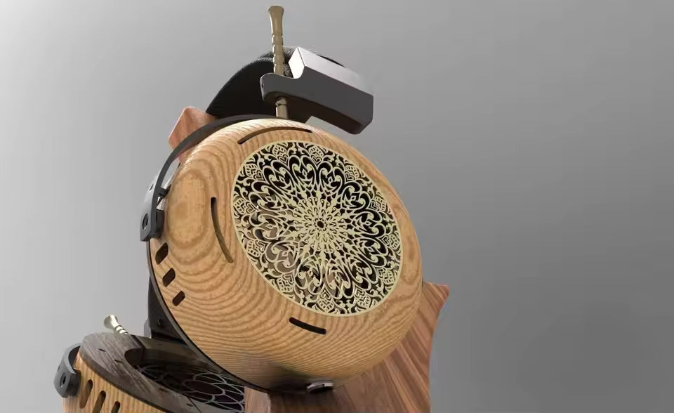 HD audiophile headphones handmade DIY Wood material