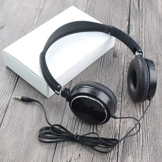 Wired Computer Headphone Foldable Portable Music Gaming Headset Noise Canceling Sports Earphone Stereo Headset
