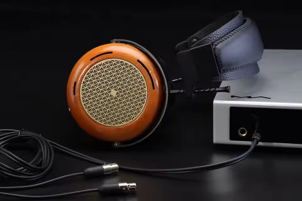 HD audiophile headphones handmade DIY Wood material