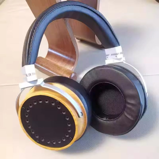 Headphones DIY Open Back Type Headphones Housing Sheepskin Leather Headband 50MM 70MM Wodden Headphones DIY