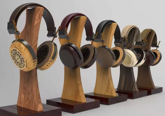 HD audiophile headphones handmade DIY Wood material