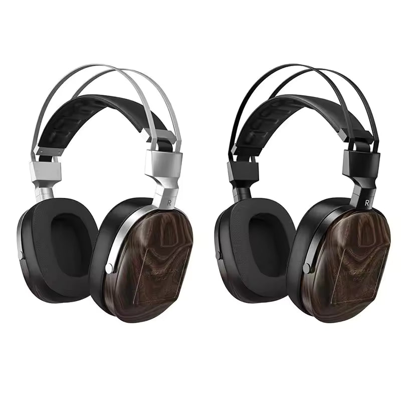BLON B60 HIFI Headphone 50mm Beryllium Coated Diaphragm Wooden High Fidelity High Purity Copper Wired Headset