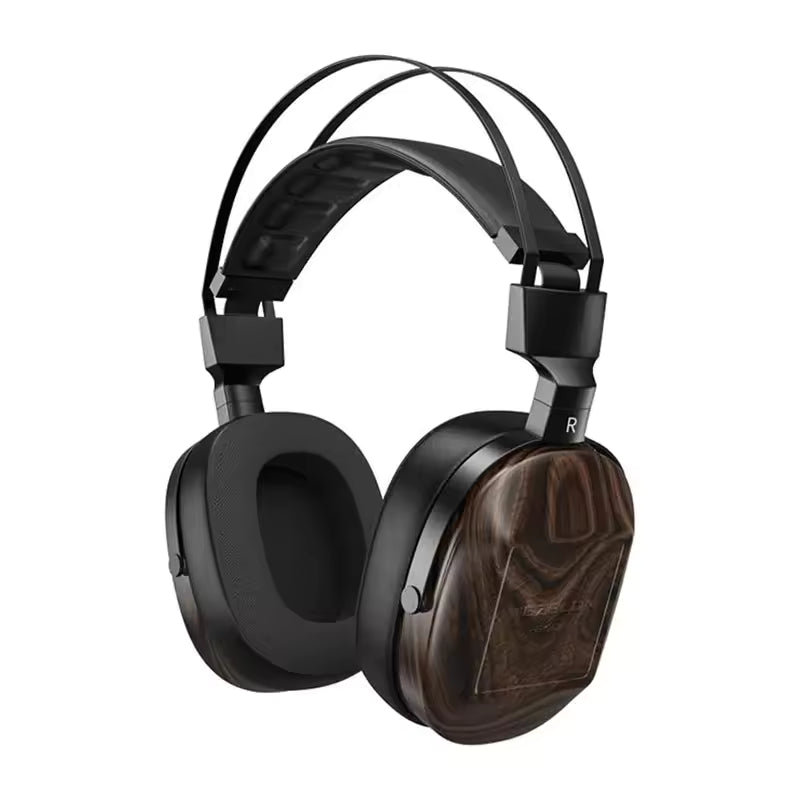 BLON B60 HIFI Headphone 50mm Beryllium Coated Diaphragm Wooden High Fidelity High Purity Copper Wired Headset