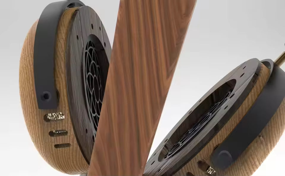 HD audiophile headphones handmade DIY Wood material