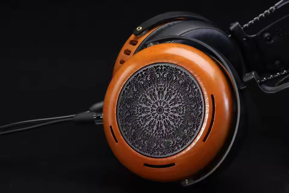 HD audiophile headphones handmade DIY Wood material