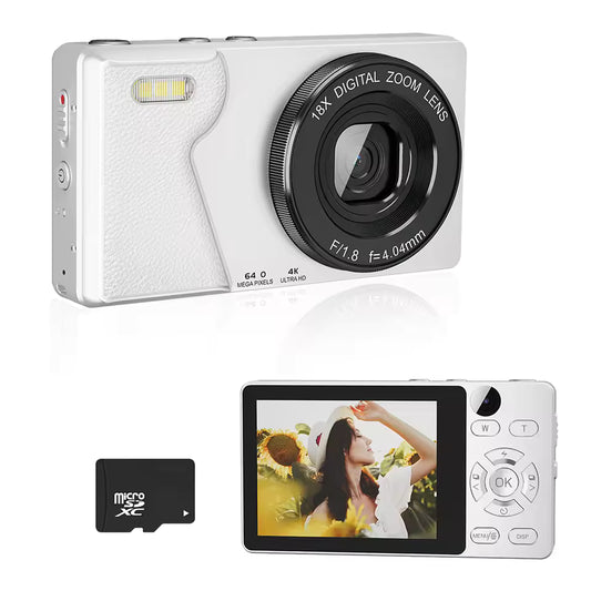 Vandlion A61 Digital Camera Selfie Mode 2.8" TFT High Score LCD Screen 4K Video Recording 2000mAh Large Battery Capacity Cam