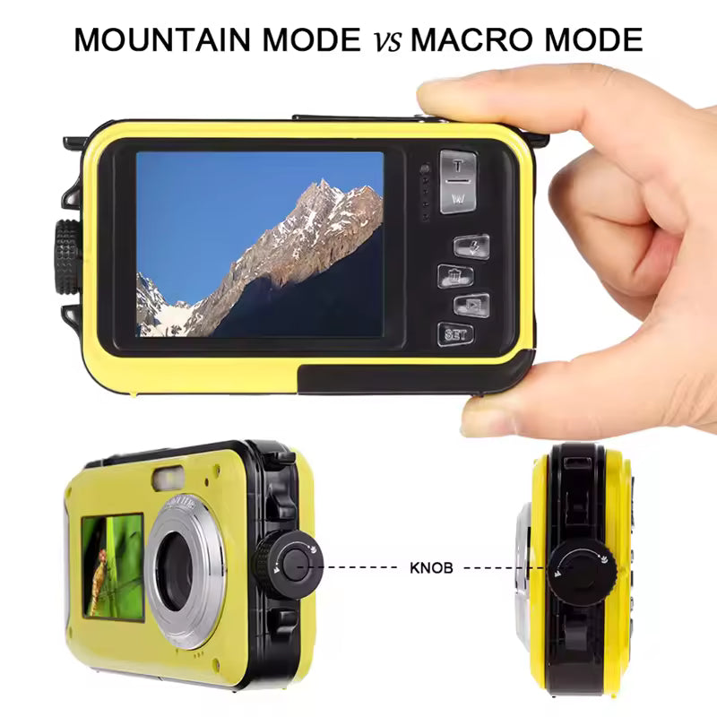 48 Million Pixel Dual-Screen Underwater Waterproof High-definition Digital Camera Point-and-shoot Digital Camera Vlog Camera