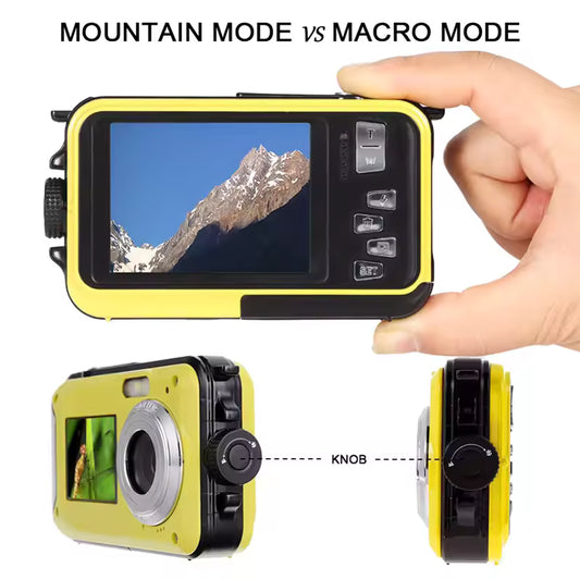 48 Million Pixel Dual-Screen Underwater Waterproof High-definition Digital Camera Point-and-shoot Digital Camera Vlog Camera