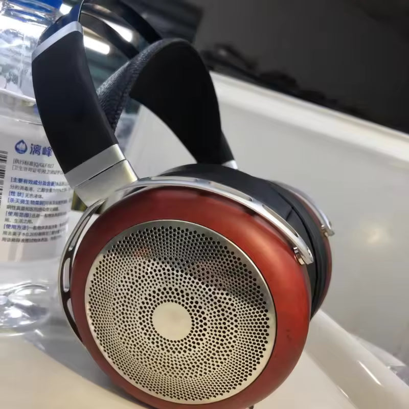 Soild Wood Headphone Case Custom 50/53mm Fever HiFi Level Monitoring High-end Headphone Open Shell Headest Red Wood Decoration