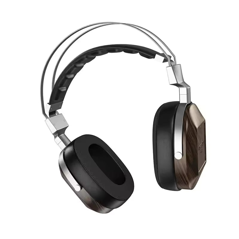 BLON B60 HIFI Headphone 50mm Beryllium Coated Diaphragm Wooden High Fidelity High Purity Copper Wired Headset